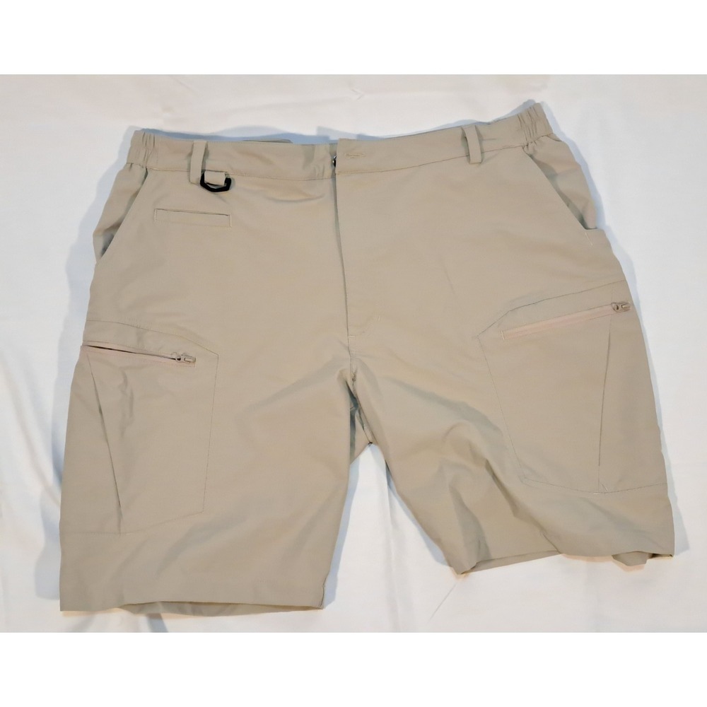 Shallowlulu Men Hiking Cargo Shorts Khaki Tan Size 42 Inseam 10 Tactical Utility
